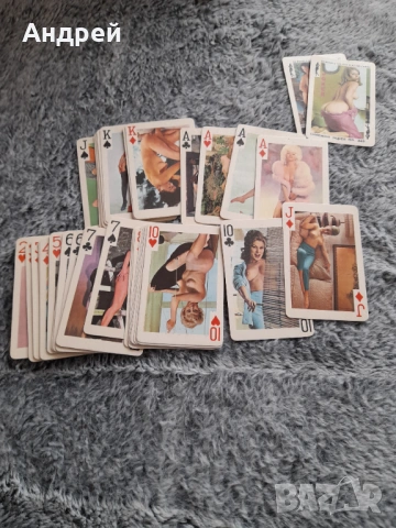 Стари Еротични карти за игра #25, снимка 2 - Карти за игра - 54083248