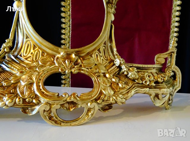 Барокова рамка от бронз за огледало,часовник,мебели,камина. , снимка 6 - Антикварни и старинни предмети - 30702325