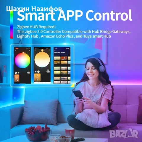 GIDEALED Smart ZigBee 3.0 LED контролер 5 в 1, изисква , снимка 5 - Лед осветление - 55839180