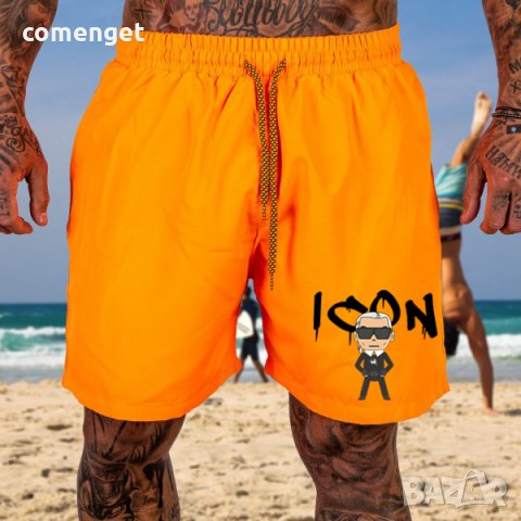 Мъжки Бански / плувни шорти KARL SWIM SHORTS - 5 цвята!, снимка 4 - Бански - 33512790