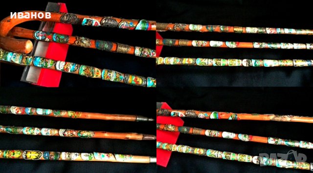 Туристически стари немски-австрийски бастуни Тиролски, снимка 5 - Антикварни и старинни предмети - 31979231