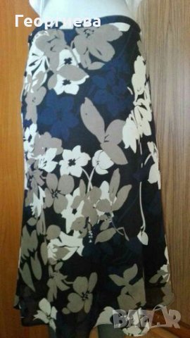 Многоцветна пола H&M, на цветя с миди дължина🍀👗38 р-р S,M🌹арт.292, снимка 2 - Поли - 30046267