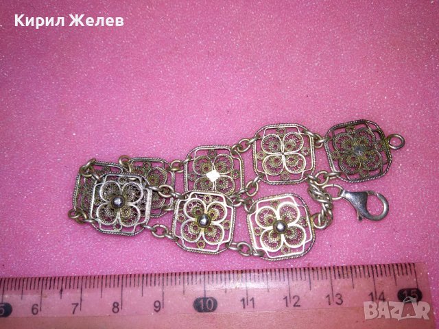 СТАРИННА ФЛОРАЛНА ФИЛИГРАННА СРЕБЪРНА ГРИВНА СРЕБРО 925 МАЙСТОРСКА РЪЧНА ИЗРАБОТКА 41880, снимка 16 - Антикварни и старинни предмети - 44394258