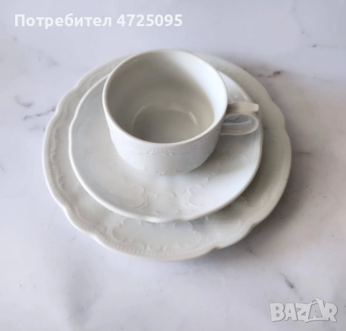 Троен порцеланов сет, снимка 6 - Чаши - 54103288
