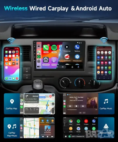 Мултимедия, Двоен дин, Навигация, за Ford Focus, Ford Transit, плеър, екран, Android, Transit, Focus, снимка 9 - Аксесоари и консумативи - 50334522