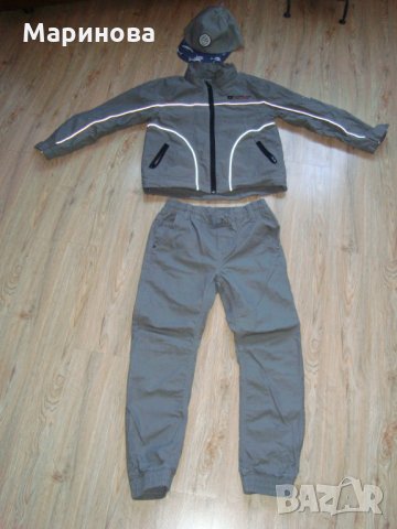 Нови Панталон,Шапка,Яке в сиво+подарък дънки, снимка 3 - Детски панталони и дънки - 31482441