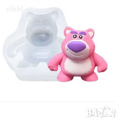 Мече Анимационен герой силиконов молд форма декорация торта фондан шоколад гипс