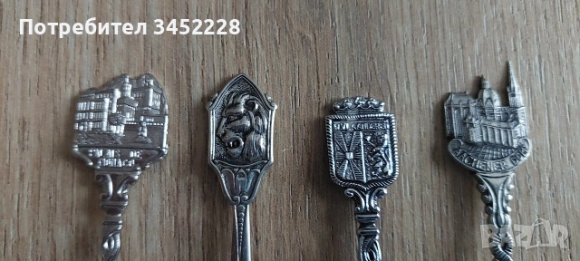 лъжички за колекционери 4 броя , снимка 2 - Антикварни и старинни предмети - 53212227