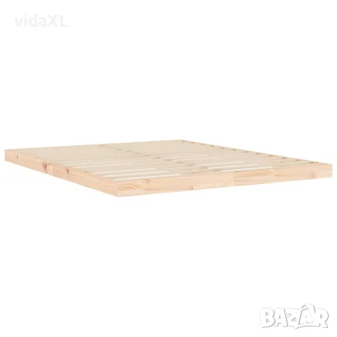vidaXL Рамка за легло, бор масив, 160х200 см, снимка 4 - Спални и легла - 56147945