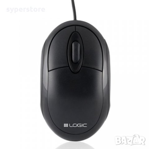 Мишка USB Оптична Logic LM-11 1000dpi Черна с Класически и компактен дизайн