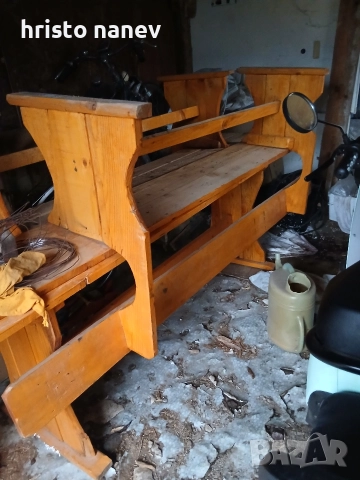 маса и две пейки дължина 2.10 ширина 60, снимка 4 - Маси - 52866819