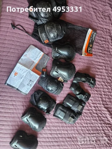 2 комплекта протектори Oxelo (Decathlon) – размери M и S (общо 12 части)