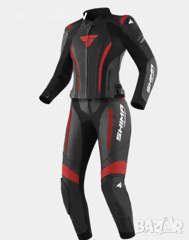 Дамски кожен мото екип SHIMA MIURA RS BLK/RED,размер 40 M/L 749 €
