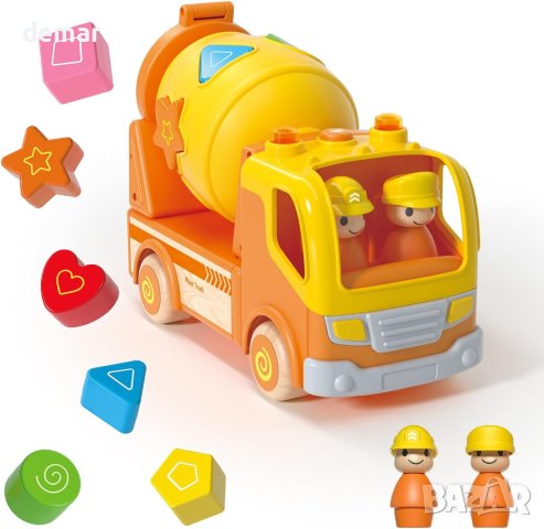 Камион строител със звук и светлини за малки деца , снимка 1 - Образователни игри - 42795904
