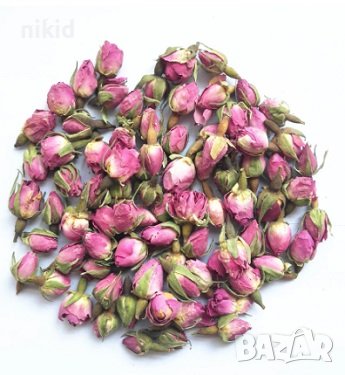 25 гр сушени цветове цвят розови пъпки пъпка от рози натурални, снимка 4 - Други - 36836152
