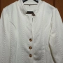 Нова бяла дамска жилетка за сезони пролет- есен, снимка 4