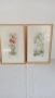 две офортни графики - ръчно оцветени , подписани, снимка 1