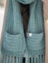Плетен шал с джобове - идеален за зимата, снимка 8