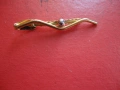 Луксозна позлатена игла щипка за вратовръзка 2, снимка 6