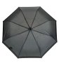 Чадър за дъжд Ръчен черен сив кариран 24см, снимка 1