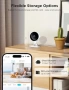 Нови 2 броя Вътрешна охранителна камера 1080P WiFi Нощно виждане AI, снимка 4