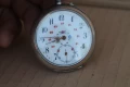Швейцарски сребърен джобен часовник , снимка 5