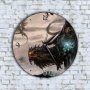 Стенен Часовник - Анимиран Летящи Фентъзи Динозаври, снимка 1 - Стенни часовници - 42810284