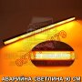 90 cm Аварийна лампа LED 12/24V с режими жълта сигнална лампа маяк, снимка 4