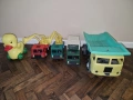 Ретро соц играчки, багер, камион, самосвал, пате, снимка 1