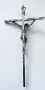 Метален кръст Разпятие Христово Италия, снимка 4
