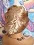Сатенена Ластична Шапка Боне в Искрящо Златен Цвят, Шапка за Сън КОД 2819, снимка 5