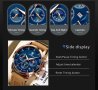Нов мъжки часовник кварцов водоустойчив закалено стъкло мъжки часовници, снимка 3