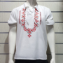 Нова мъжка риза с връзки, яка и трансферен печат Шевица, Етно мотив, България, снимка 1 - Ризи - 36529230