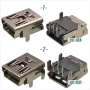 Букса конектор  USB mini  ; 4/5/8/10 pin Female jack SMT connector, снимка 2
