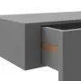 vidaXL Стенен рафт с чекмедже, сив, 60x23,5x10 см, МДФ, снимка 10