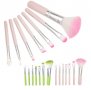 7 бр къси четки за грим сенки сини зелени розови дръжки гримиране, снимка 2