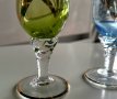 Винтидж Мурано кристални чаши за ракия ликер Murano Италия, снимка 2