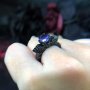 НОВО!-Дамски пръстен от черно злато и цирконий, снимка 4