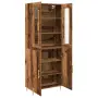 vidaXL Висок шкаф 2 бр. Старо дърво 69,5 x 34 x 180 см, снимка 5