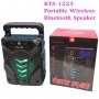Bluetooth тонколона KTS-1223 4-инчов високоговорител със светлини, снимка 2