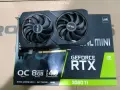 Asus dual mini Geforce RTX 3060 TI 8GB 8-pin, снимка 3