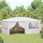 vidaXL Професионална парти шатра със стени 4х6 м бяла 90 г/м², снимка 2