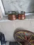 Медни менци с медни дръжки лот, снимка 1