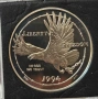 1 Долар 1994 САЩ - сребро, снимка 2