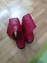 Продавам кожени летни червени ботуши, снимка 3