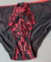 Desiree M (38 EU) черна бикина от полиамид с червена дантела, снимка 10