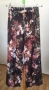 С размер Нов Италиански Дамски Летен Панталон New Collection Pink Широк Флорален Черен Цветен Шарен, снимка 5
