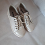 Спортни обувки №38, цвят БЕЛИ, естествена кожа-на платформа., снимка 1 - Дамски ежедневни обувки - 44682583