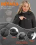 Дамско отопляемо яке VESTEGO, черно, 6 зони, батерия 12 V, 20 000 mAh, снимка 6