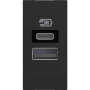 Продавам Розетка 2x USB тип А+C 15W/3A 5V 1M Classia Черен /блистер/ bticino Classia, снимка 1 - Други - 44558631